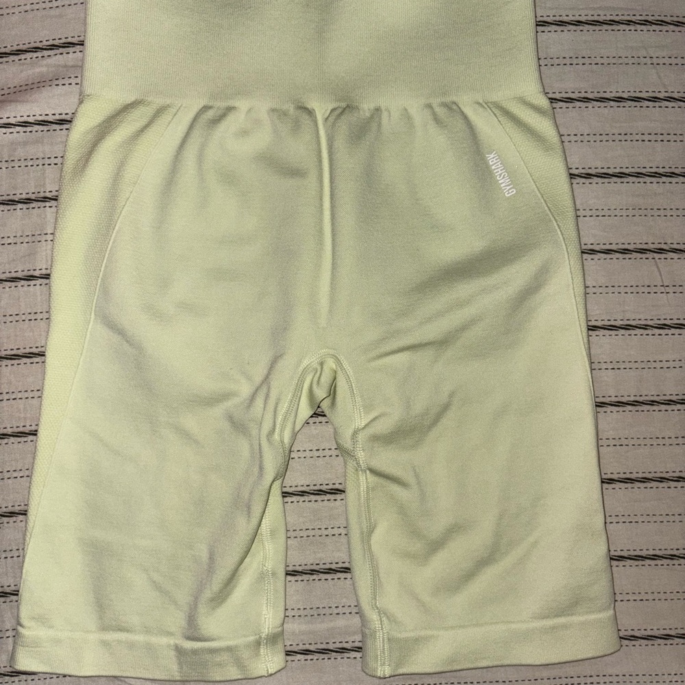 Gymshark Green High-Waisted Active Shorts